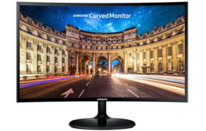 Product image: SAMSUNG CF390 C24F390FHR 61 cm (24") / 1920x1080 / VA / 60 Hz / 4 ms / Black / Curved (1800R)