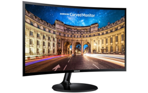 Product image: SAMSUNG CF390 C24F390FHR 61 cm (24") / 1920x1080 / VA / 60 Hz / 4 ms / Black / Curved (1800R)