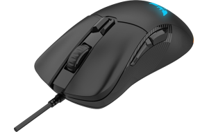 Slika izdelka: Gaming miška BYTEZONE Ghost žična / RGB (16,8M barv) / max DPI 19K / optična / paracord kabel (črna)