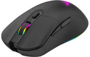 Slika izdelka: Gaming miška BYTEZONE Morpheus brezžična-žična / RGB (16,8M barv) / max DPI 10K / optična / mat UV premaz (črna)