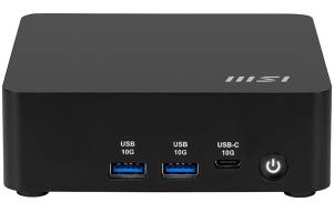 Slika izdelka: Mini namizni računalnik MSI Cubi NUC AI 1UMG-073BEU barebone Core Ultra 7 / Wi-Fi 6E + BT / 2x2.5Gbps (črn)