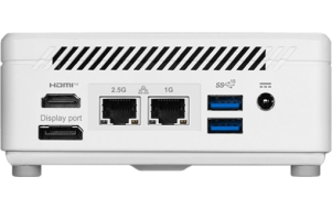 Slika izdelka: Mini namizni računalnik MSI Cubi 5 1M-441BEU barebone Core 3 / WiFi 6E + BT 5.3 / 1x2.5Gbps + 1x1Gbps (bel)