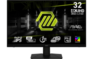 Slika izdelka: Zaslon MSI MAG 322UPF / 32" / UHD / IPS / 160Hz / 1ms (GtG) / črn - nastavljiv po višini - PD 90W