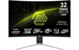 Slika izdelka: Zaslon MSI MAG 325CQRF QD E2 31.5" / WQHD / 180Hz / 0.5ms (GtG) / ukrivljen / črn - nastavljiv po višini - PD 65W