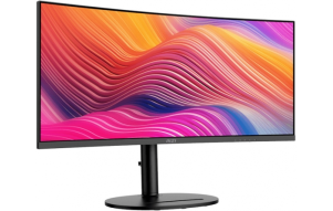 Slika izdelka: Zaslon MSI Modern MD342CQP / 34" / UWQHD / VA / 120Hz / 1ms (MPRT) / ukrivljen / KVM / črn - nastavljiv po višini - PD 98W