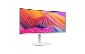 Slika izdelka: Zaslon MSI Modern MD342CQPW 34" / UWQHD / 120Hz / 1ms MPRT / ukrivljen / KVM / bel - nastavljiv po višini - PD 98W