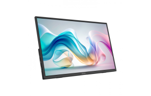 Slika izdelka: Zaslon MSI PRO MP165 E6 / 15.6" / FHD / IPS / 60Hz / 4ms (GtG) / prenosljiv / črn - PD 15W