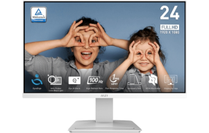 Slika izdelka: Zaslon MSI PRO MP2412W / 23.8" / FHD / VA / 100Hz / 1ms (MPRT) / bel