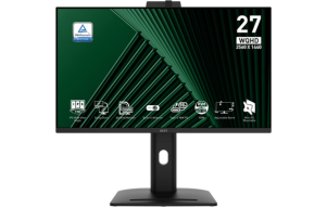 Slika izdelka: Zaslon MSI PRO MP275QPDG / 27" / WQHD / IPS / 100Hz / 1ms (MPRT) / KVM / črn - nastavljiv po višini - PD 98W